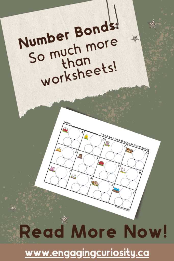 blank number bond worksheet