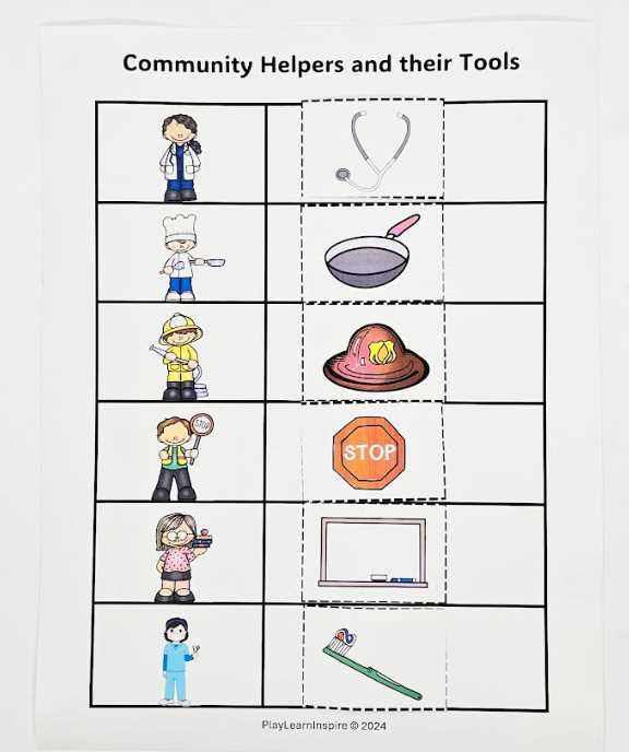 community helpers worksheets for preschool
