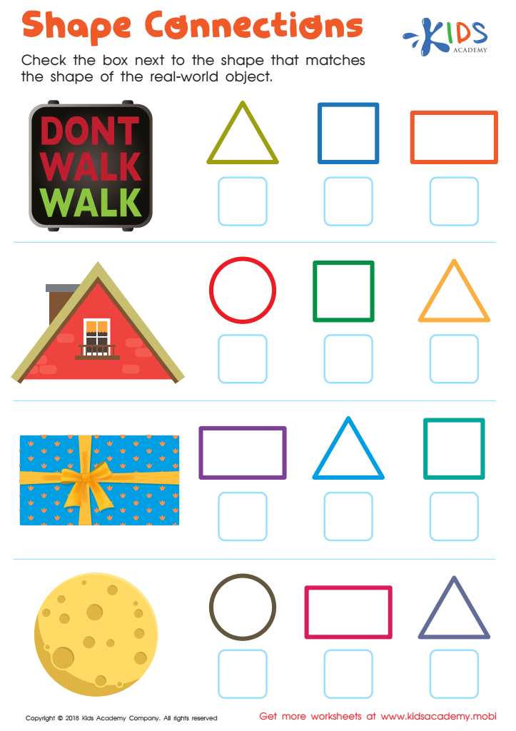 2d shapes kindergarten worksheets