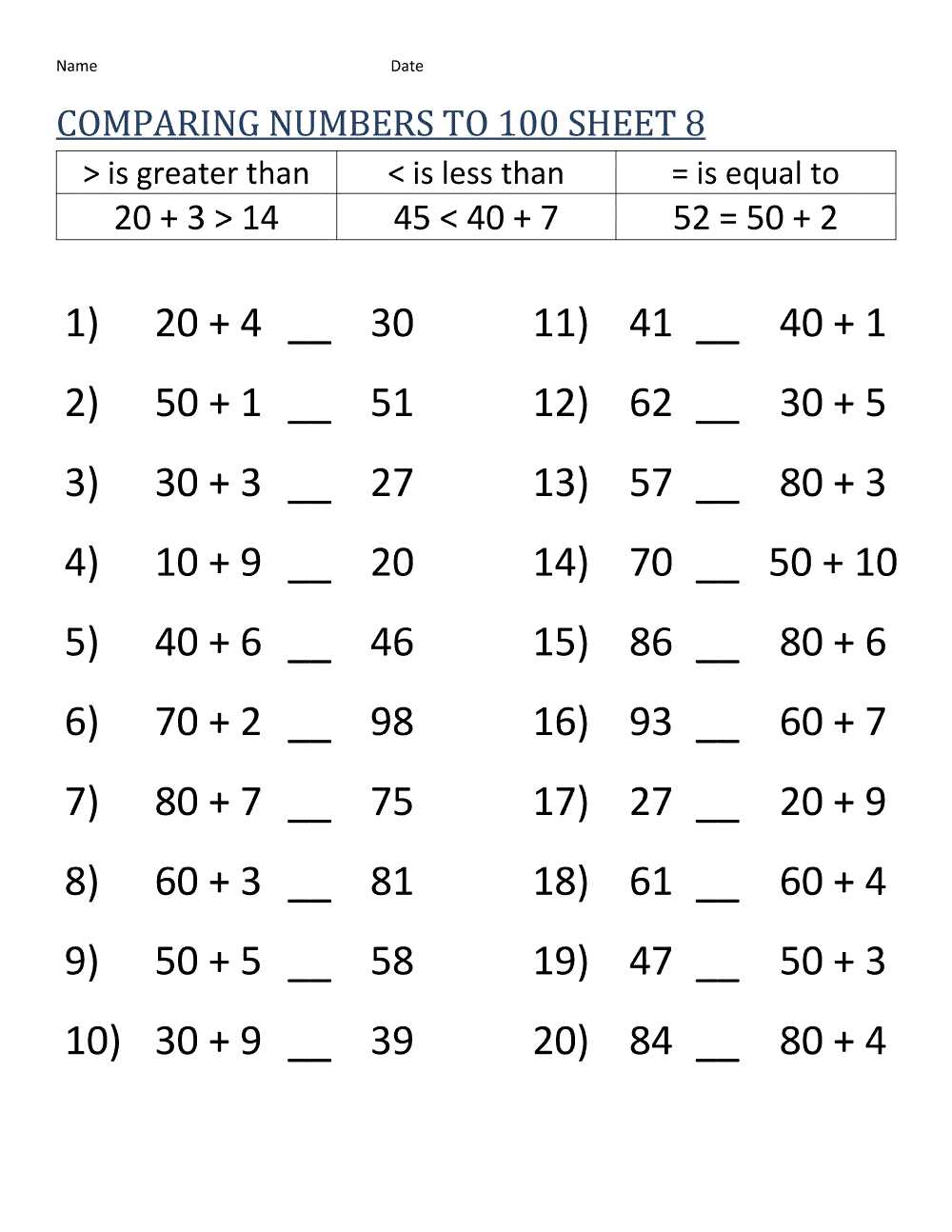 8th grade maths worksheets
