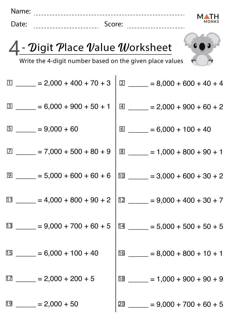value place value worksheets value place value worksheets
