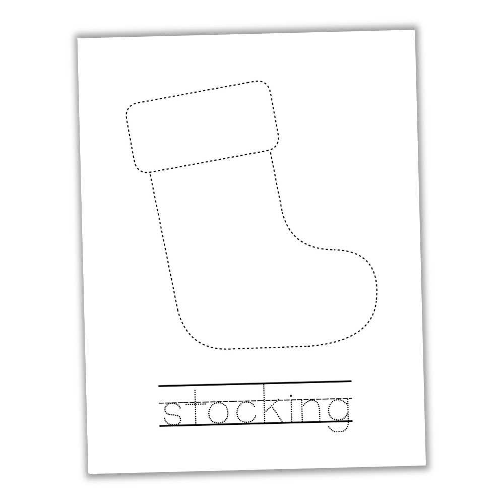christmas tracing worksheets for preschool
