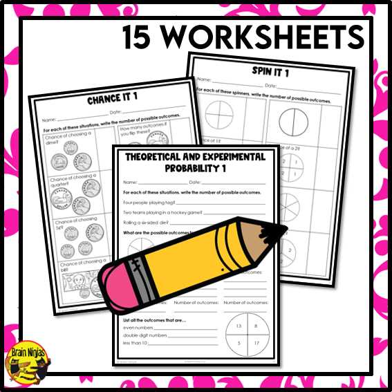 experimental probability and theoretical probability worksheet experimental probability and theoretical probability worksheet