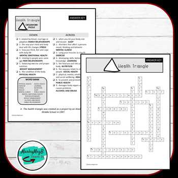health triangle worksheet