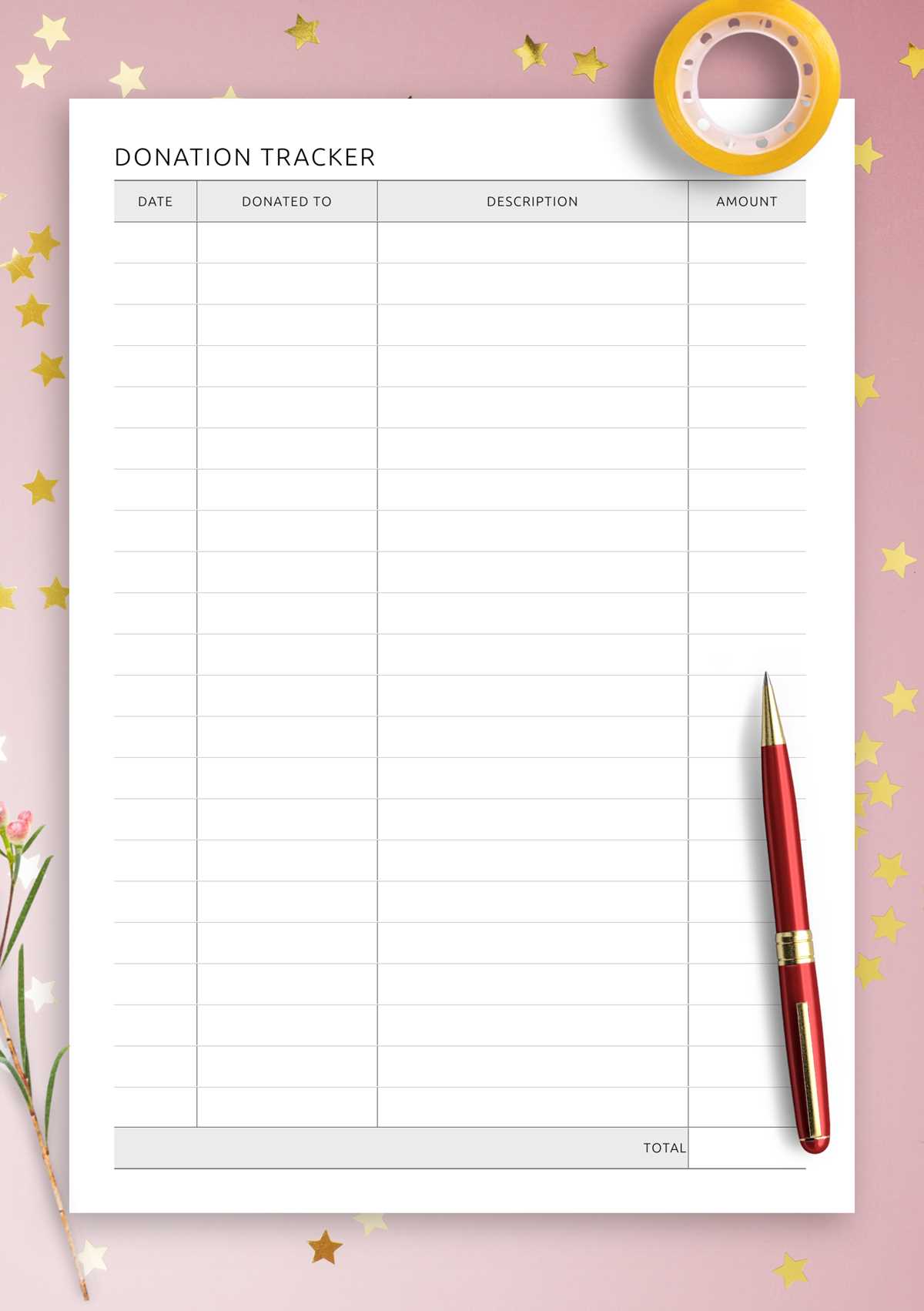 non cash donation worksheet