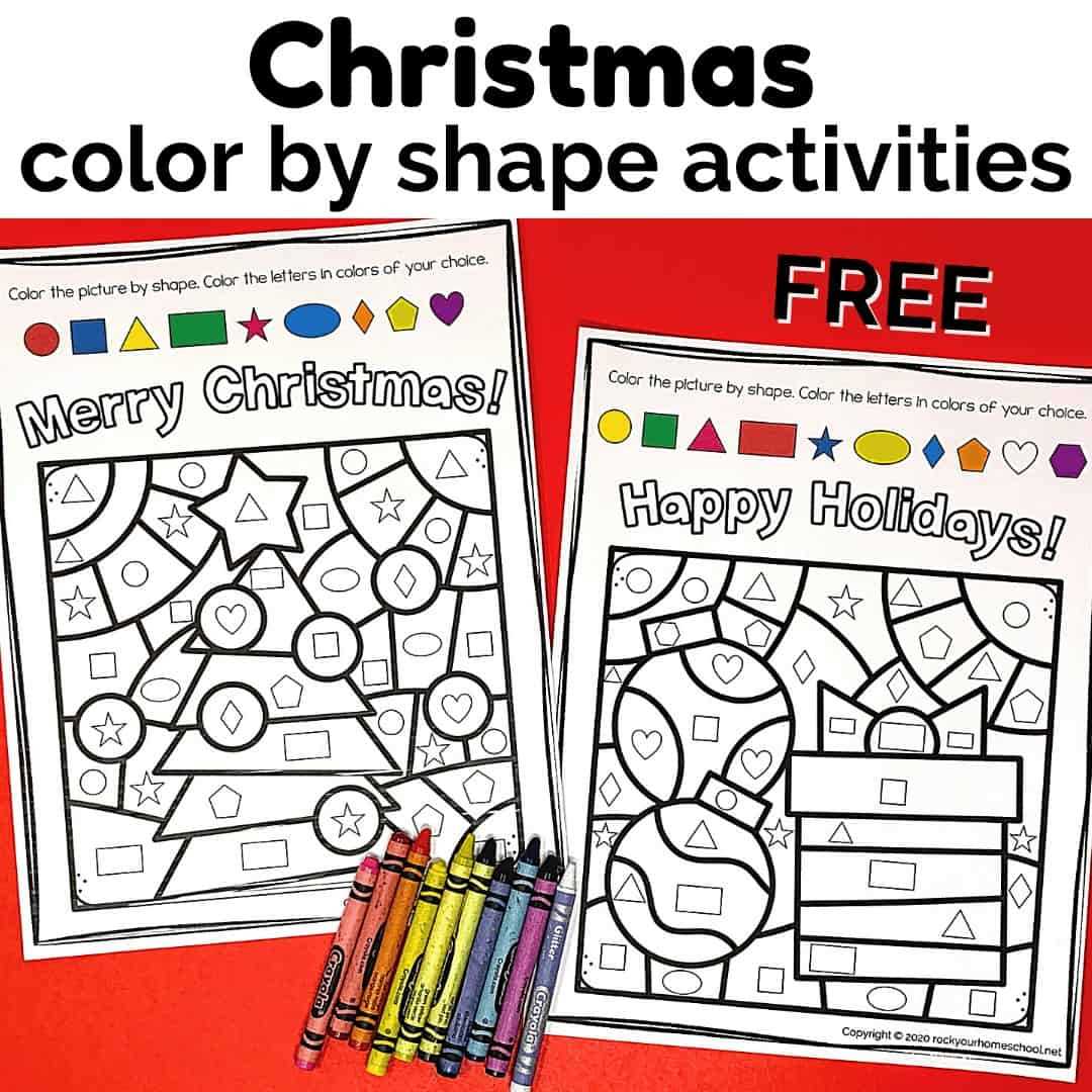 christmas colors worksheet