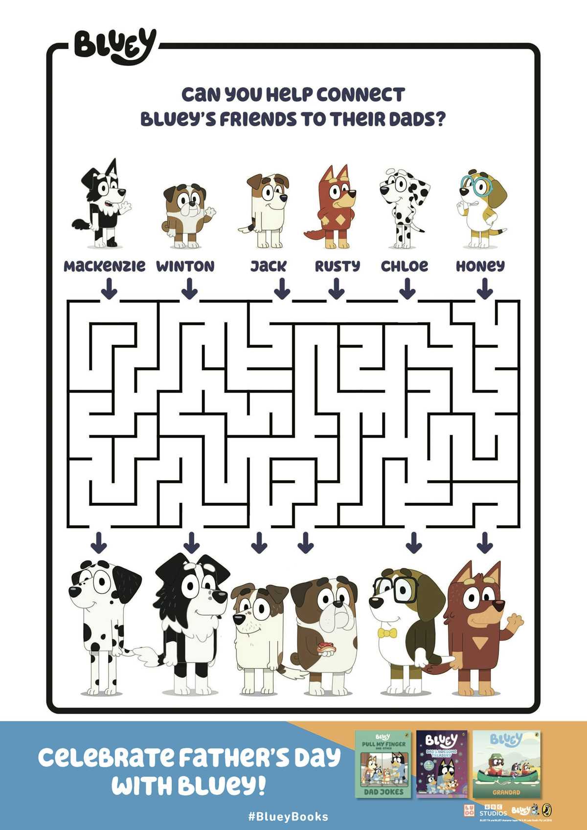 bluey worksheets