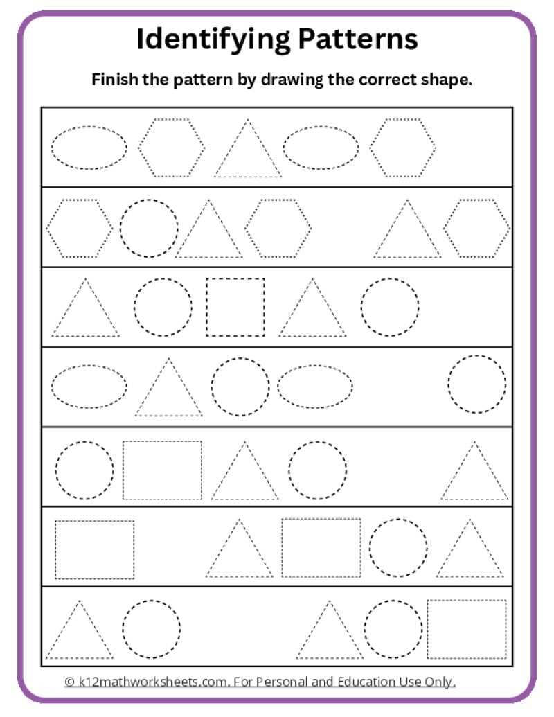 shapes worksheets for preschool