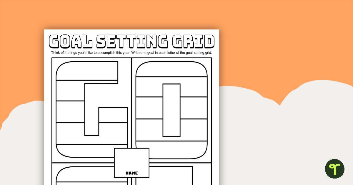 4 1 1 action goal worksheet