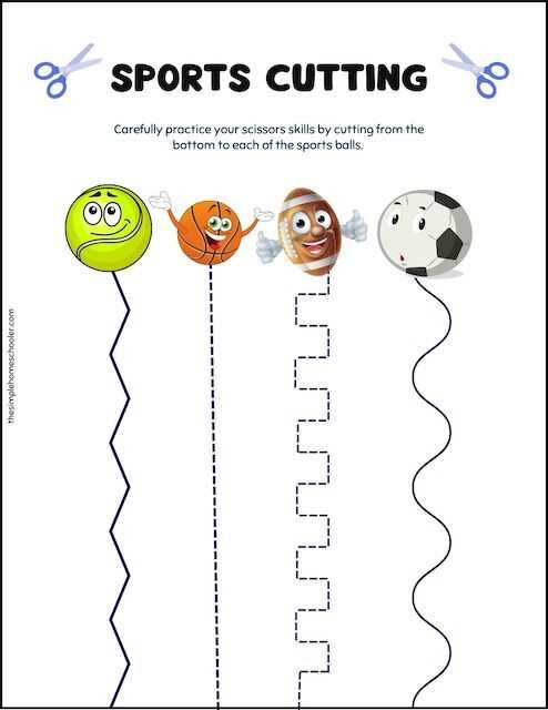 cutting kindergarten worksheets