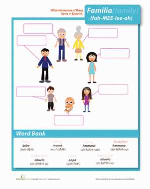 free spanish worksheets for beginners