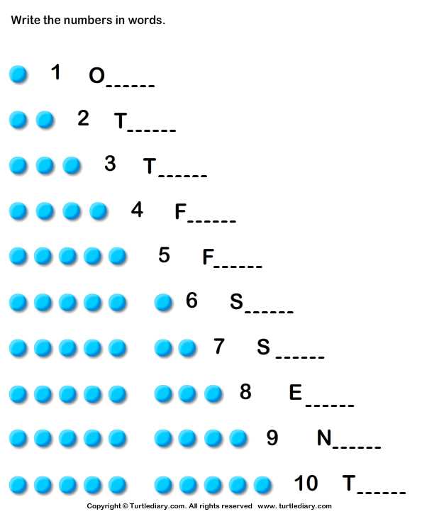 3 digit number names worksheets