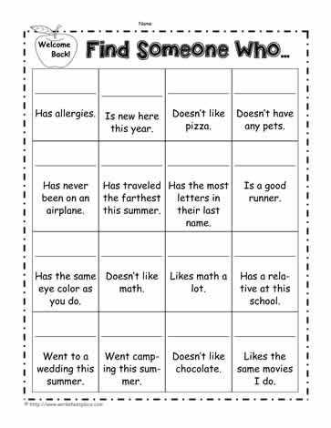find somebody who worksheet find somebody who worksheet