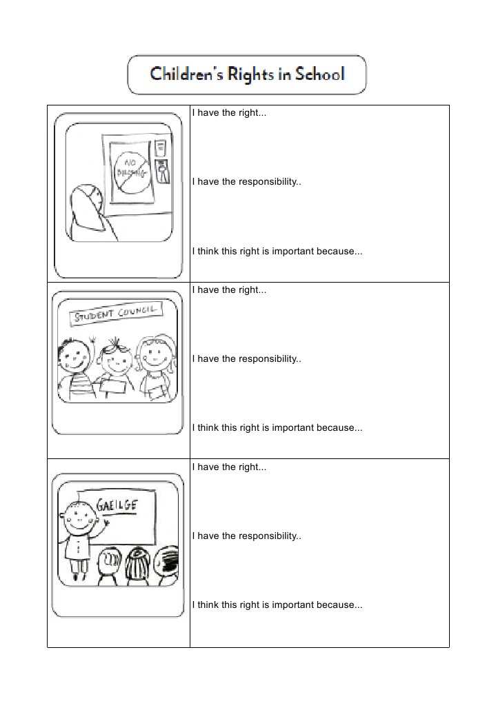i have rights worksheet