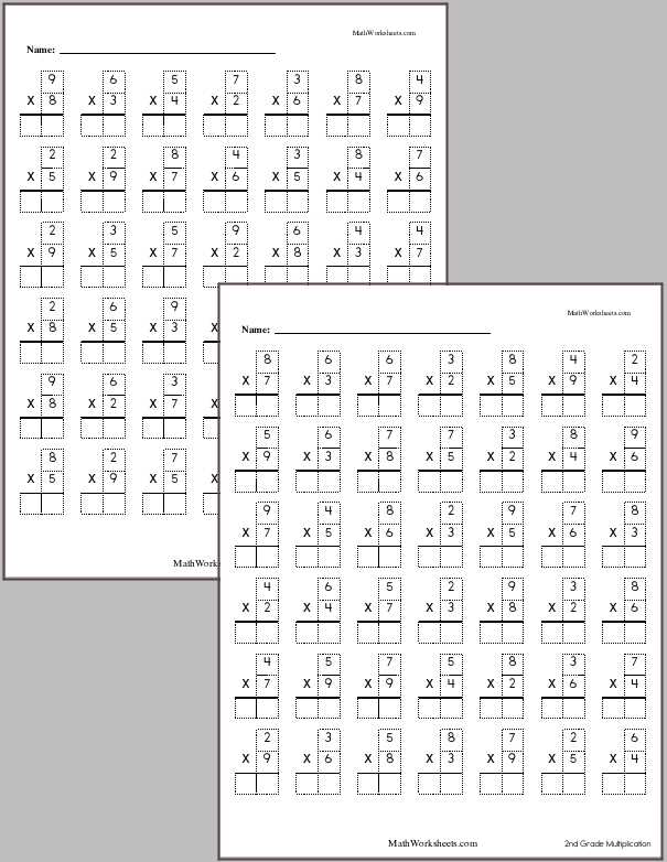 multiplication worksheets 2 and 3
