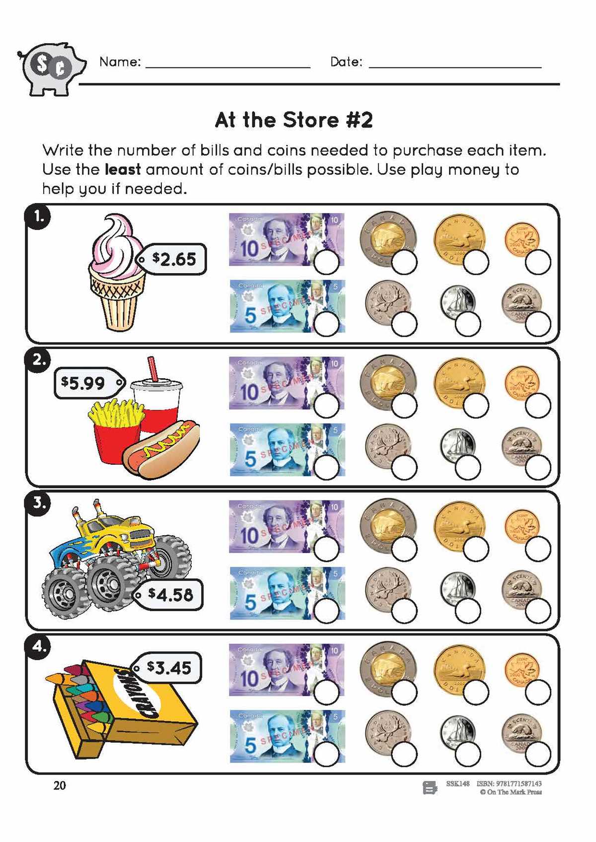 money worksheets grade 3