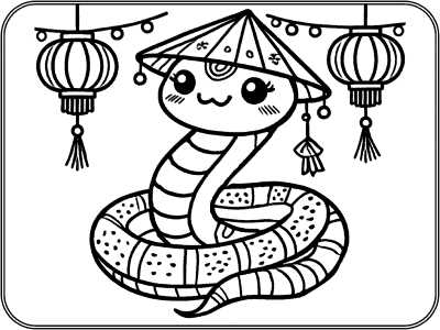 chinese new year coloring worksheet