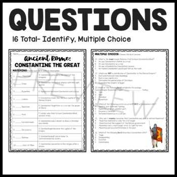 constantine the great worksheet