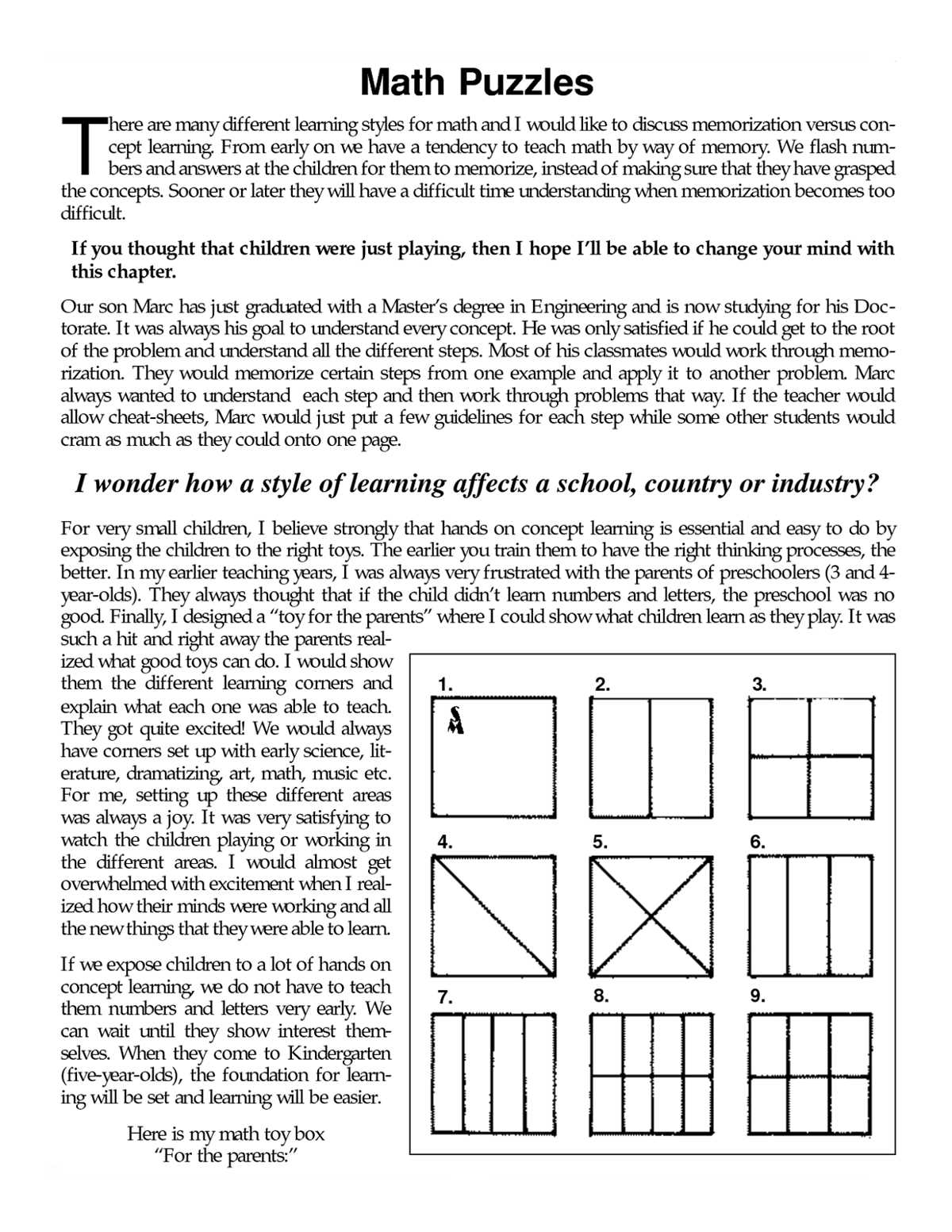 jr high math worksheets