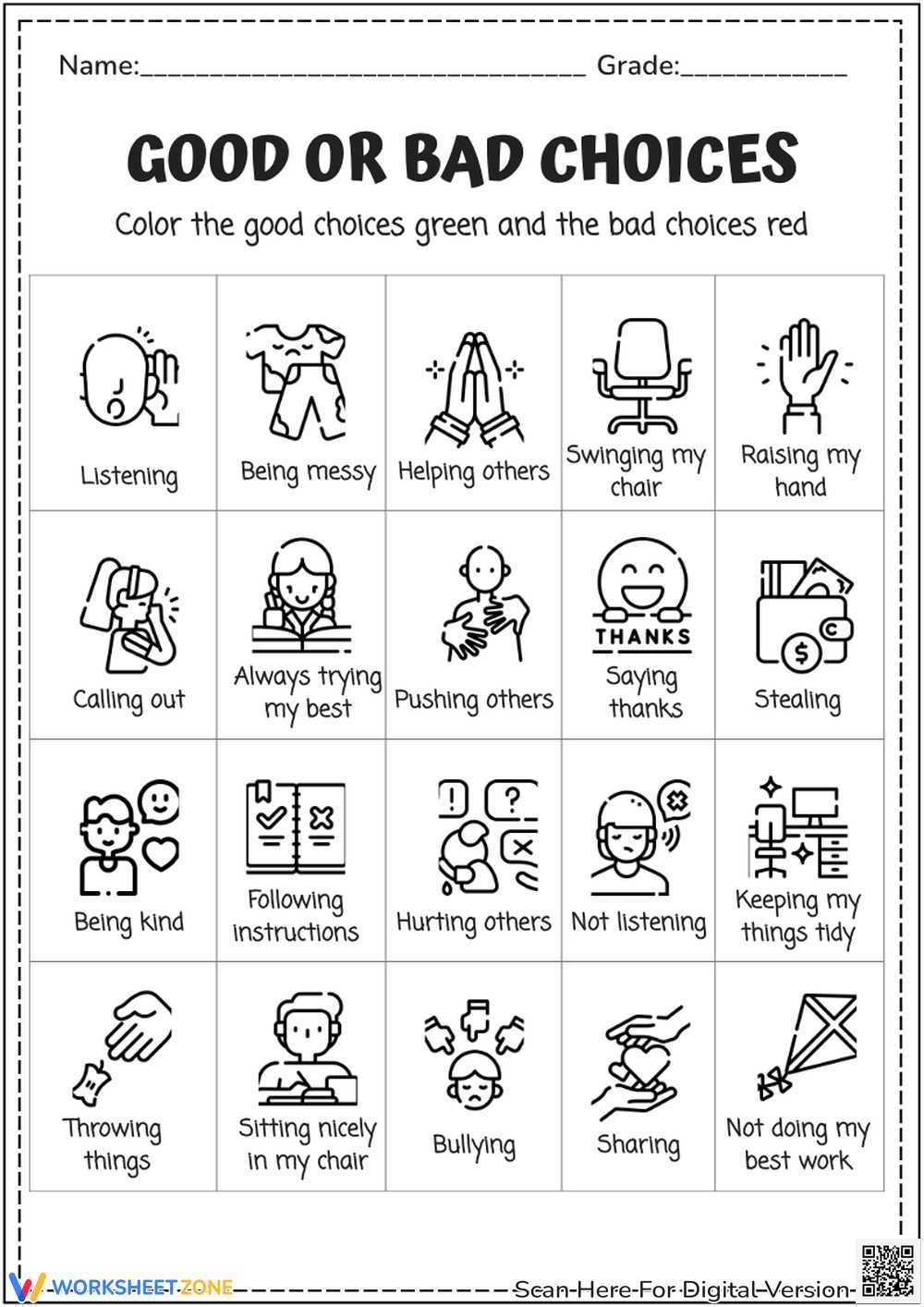 social skills worksheet for adults