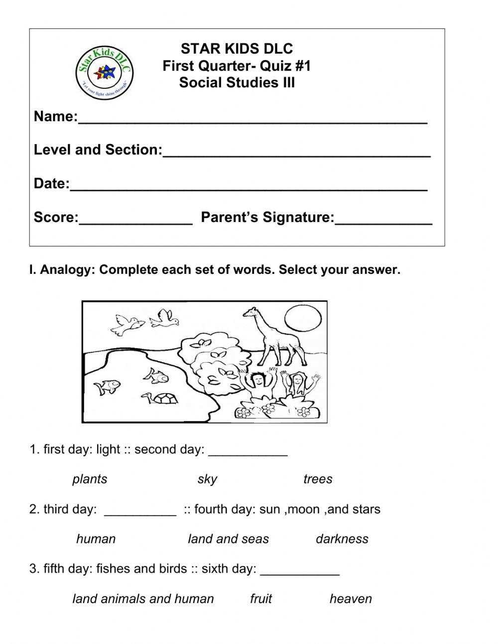 social studies worksheets for 3rd graders