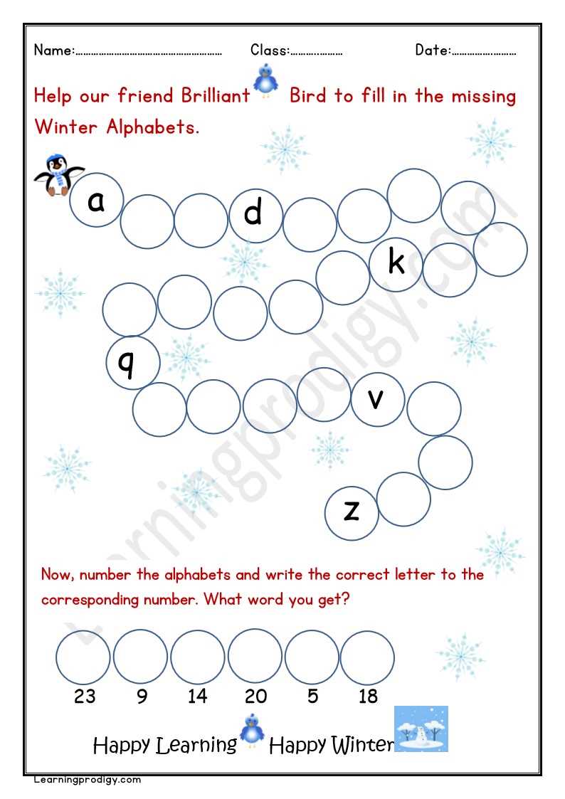 english worksheet for kindergarten