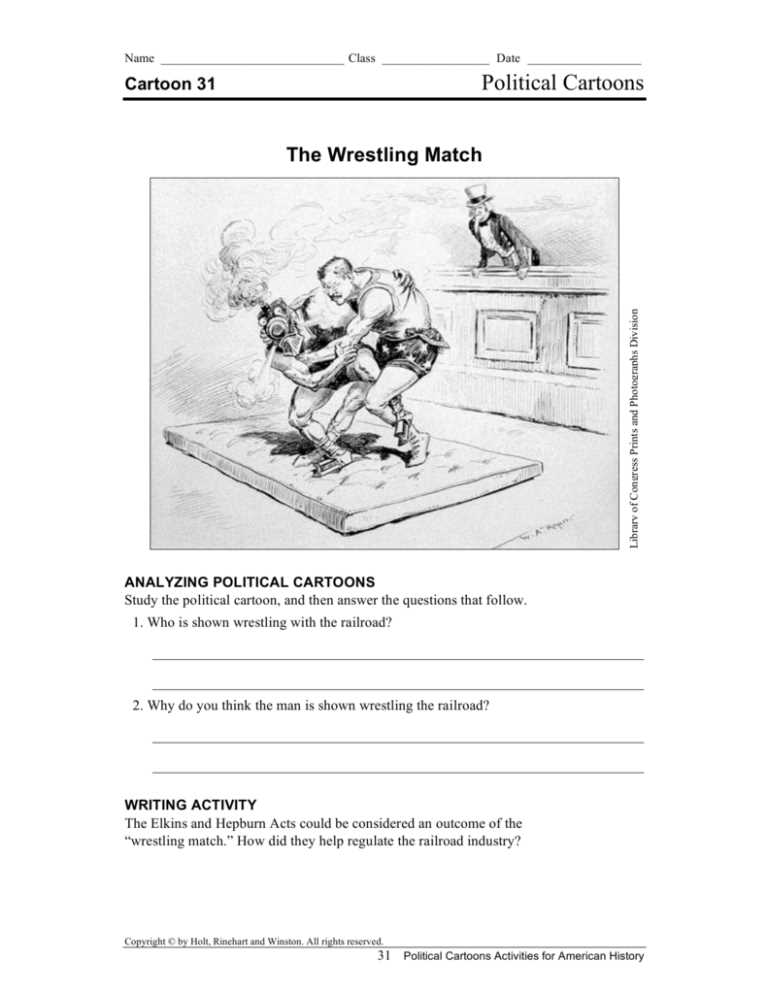 analyzing cartoons worksheet