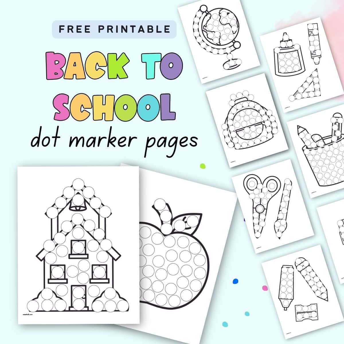 dot markers worksheets