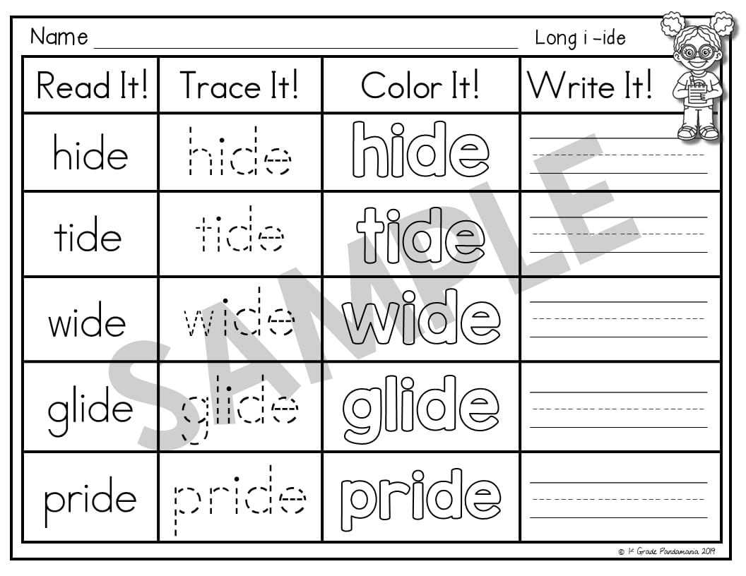long i_e worksheets