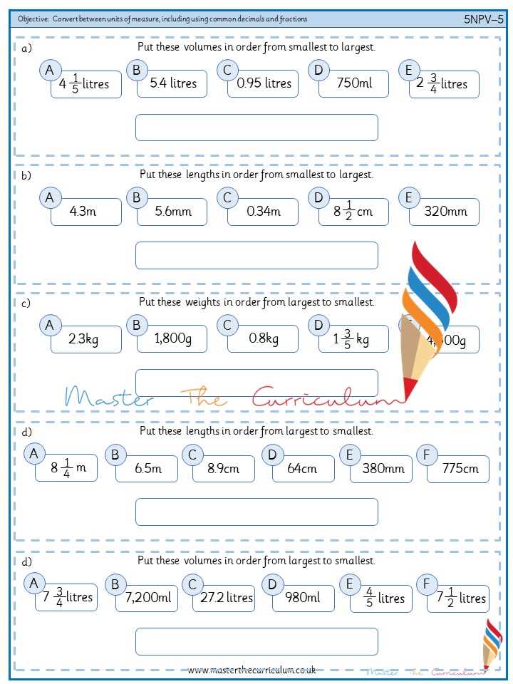 conversion cm to m worksheet