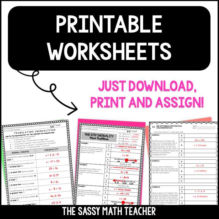 keywords in word problems worksheet