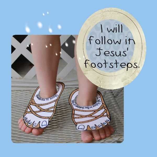 following in jesus footsteps worksheet