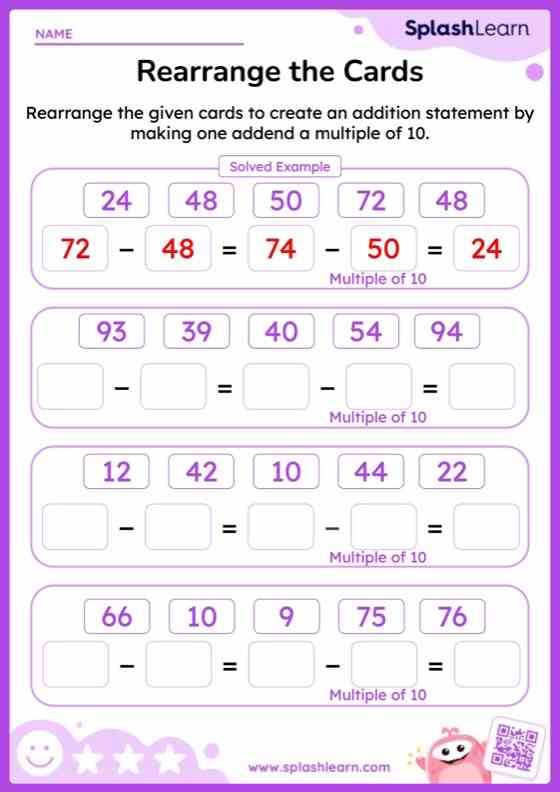 create subtraction worksheets