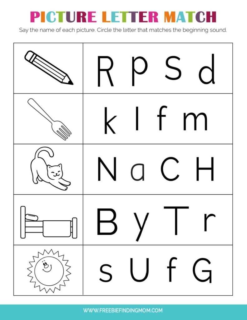 kindergarten alphabet worksheets free printables