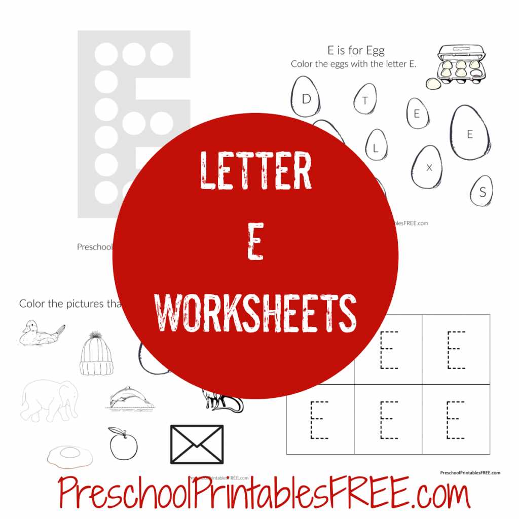 kindergarten letter e worksheets kindergarten letter e worksheets