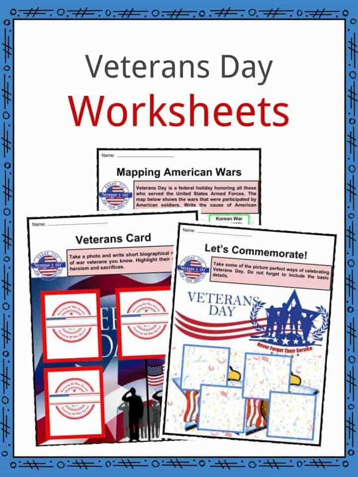 kindergarten veterans day worksheets