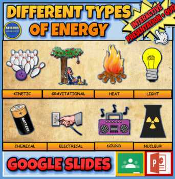 kinds of energy worksheet