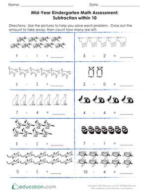 free kindergarten subtraction worksheets free kindergarten subtraction worksheets