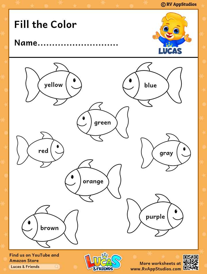 colour worksheets