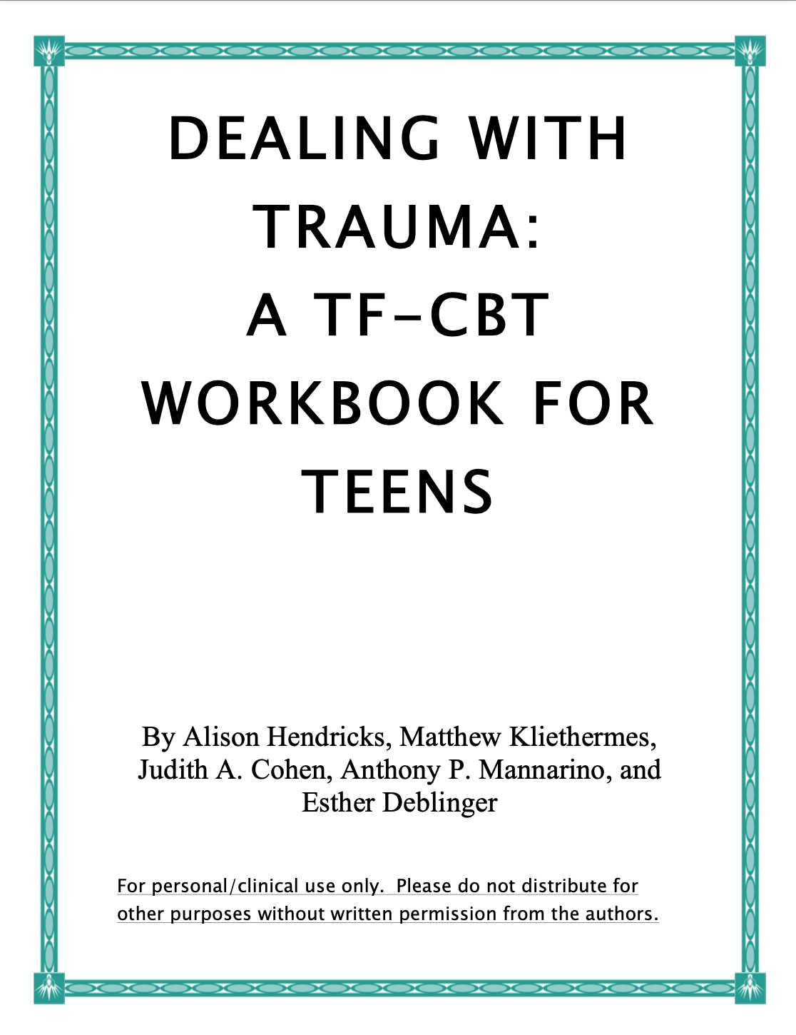 trauma focused cbt worksheets for adults