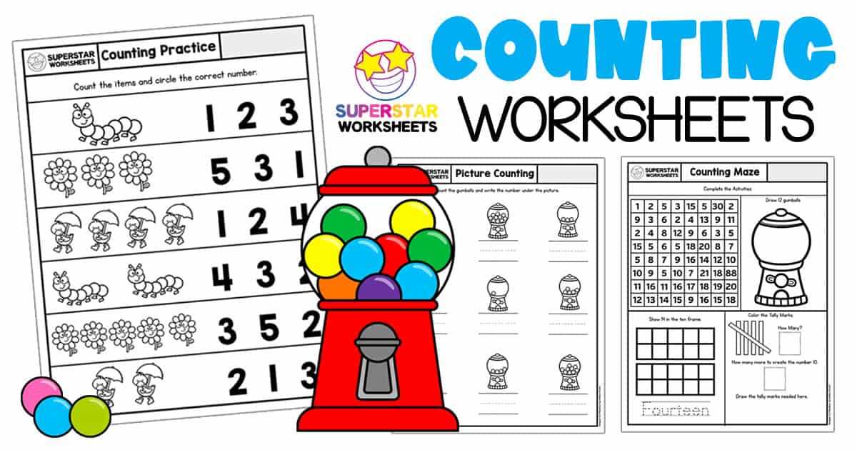 counting objects to 20 worksheet