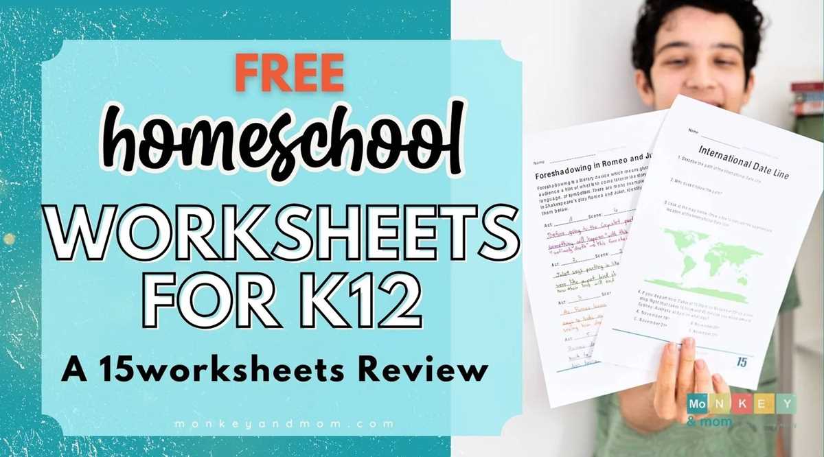 homeschool printables worksheets free