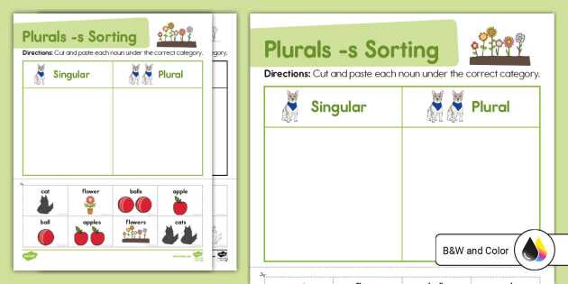 sorting preschool worksheets