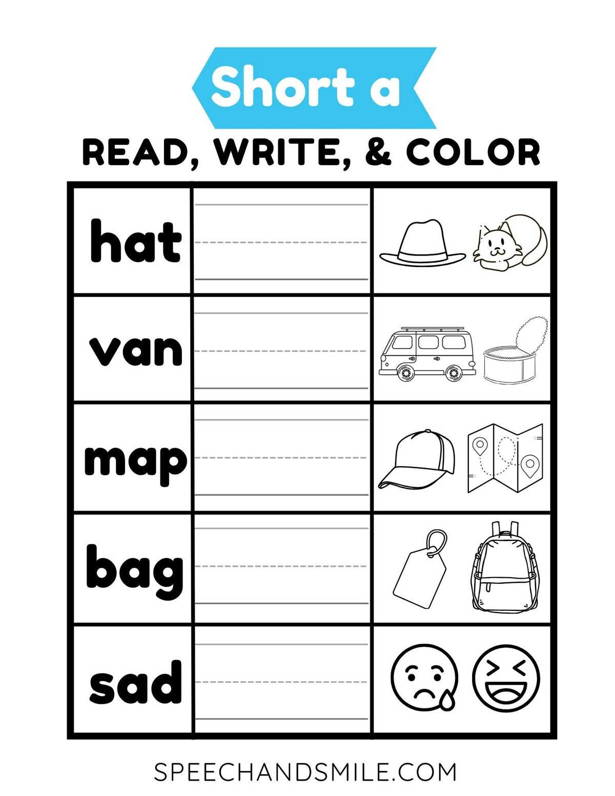cvc practice worksheets