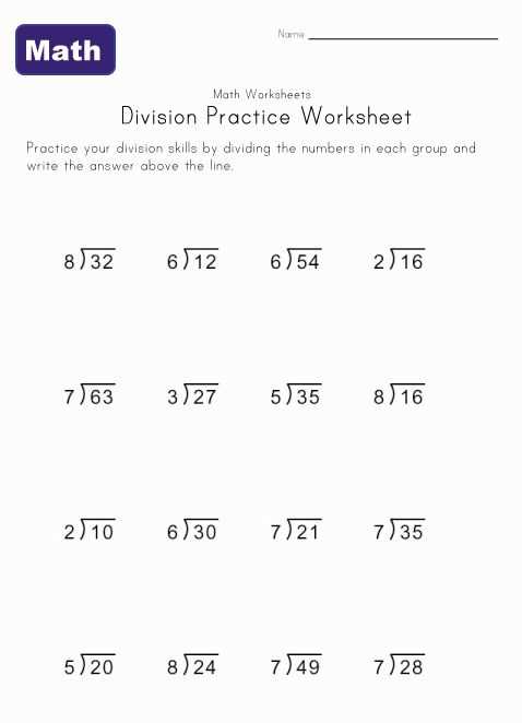 common core division worksheets
