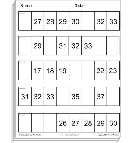 what is the missing number worksheet