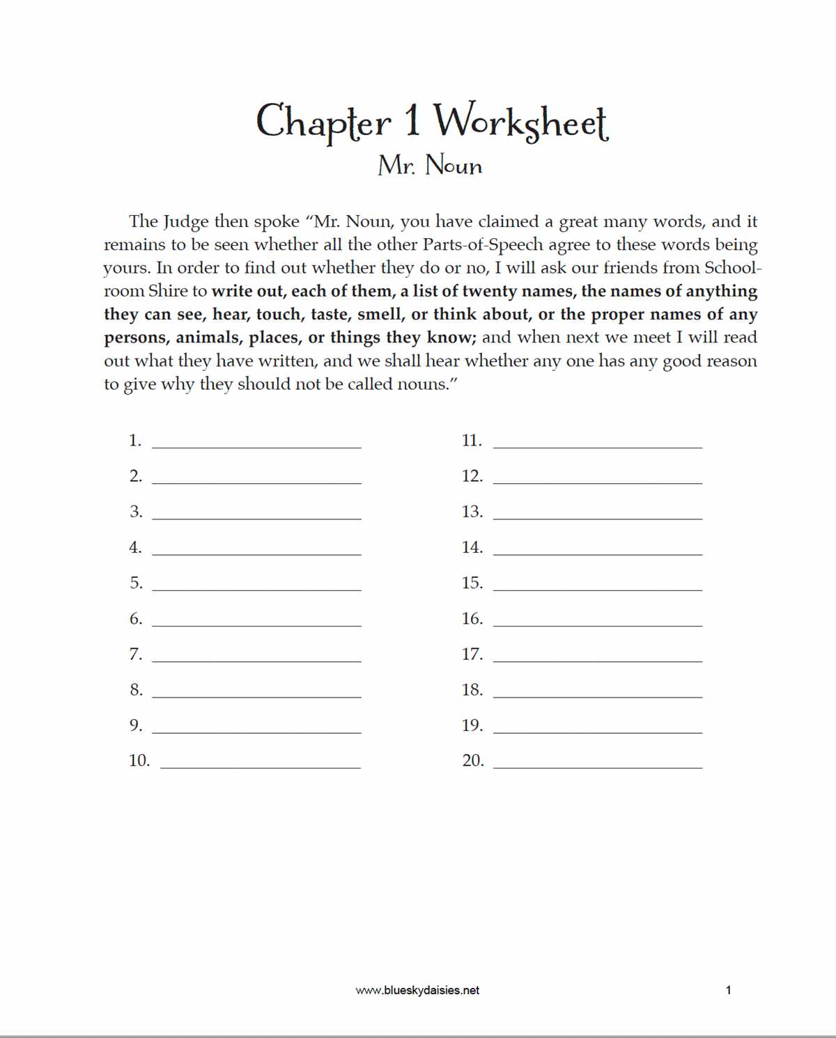 worksheet land