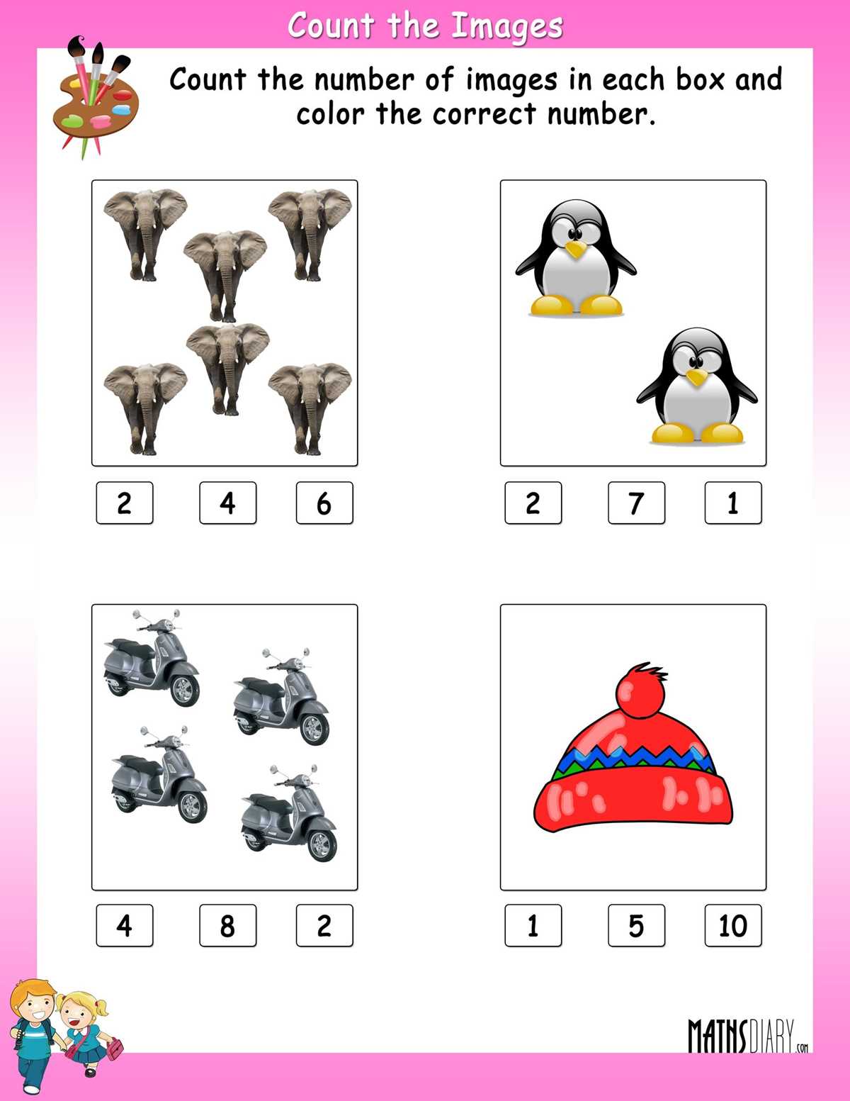 math worksheet clipart