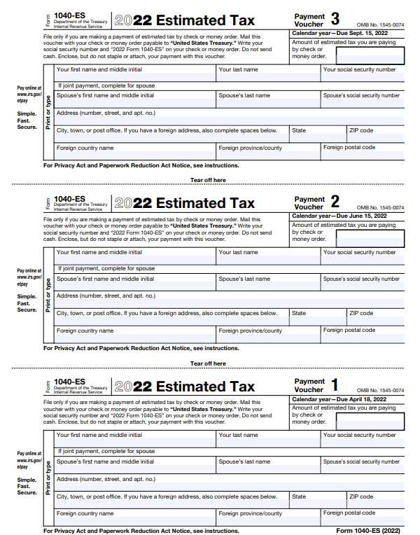 federal es worksheet
