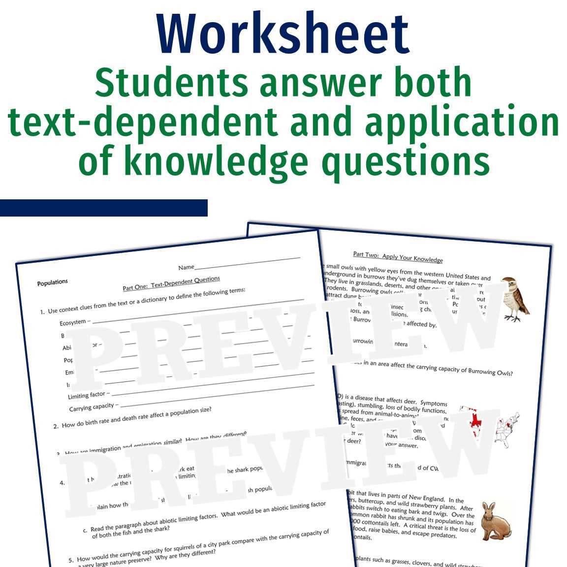 features of populations worksheet features of populations worksheet